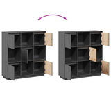 vidaXL Tall cabinet 110.5x35x117 cm solid pine wood