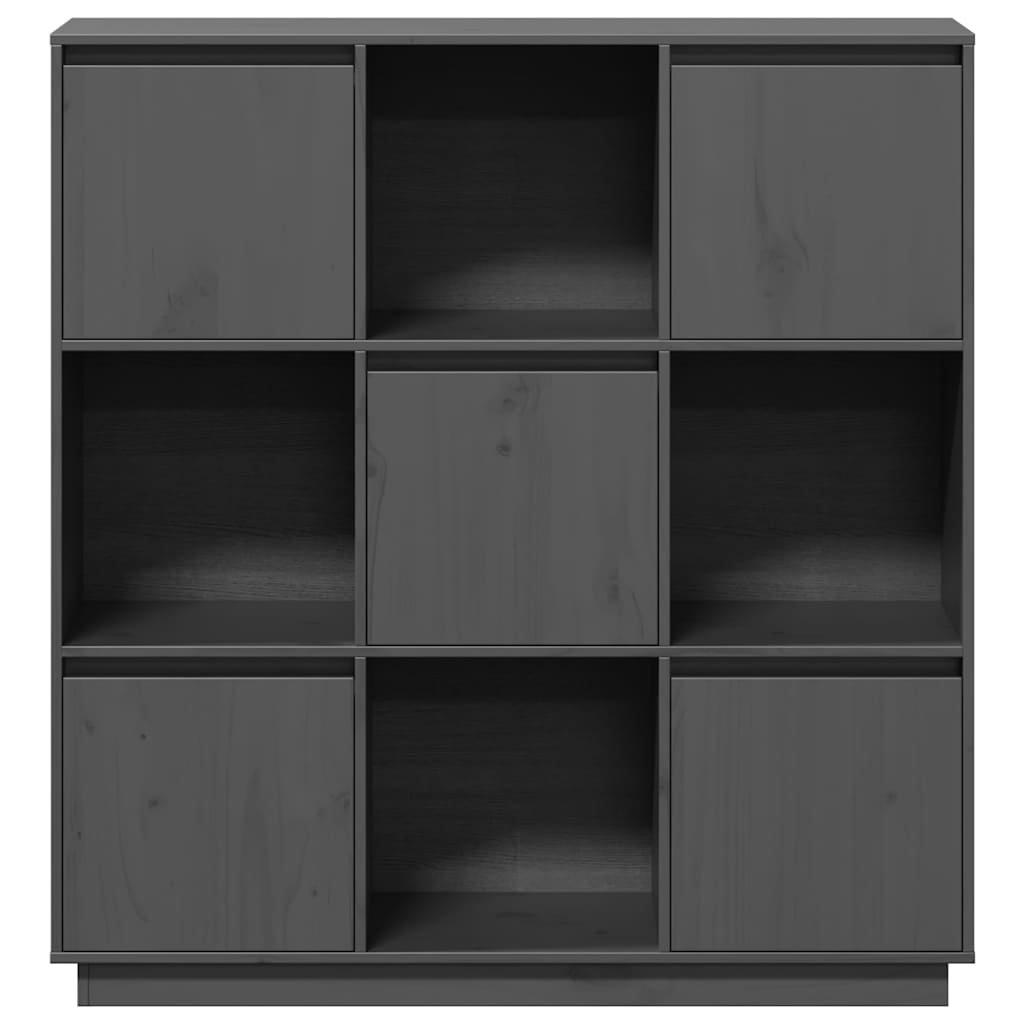 vidaXL Tall cabinet 110.5x35x117 cm solid pine wood