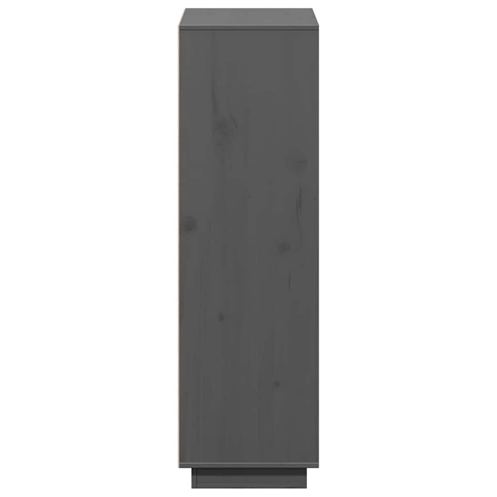 vidaXL Tall cabinet 110.5x35x117 cm solid pine wood