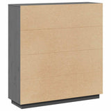 vidaXL Tall cabinet 110.5x35x117 cm solid pine wood
