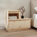 vidaXL Nachtkastje 60x34x51 cm massief grenenhout
