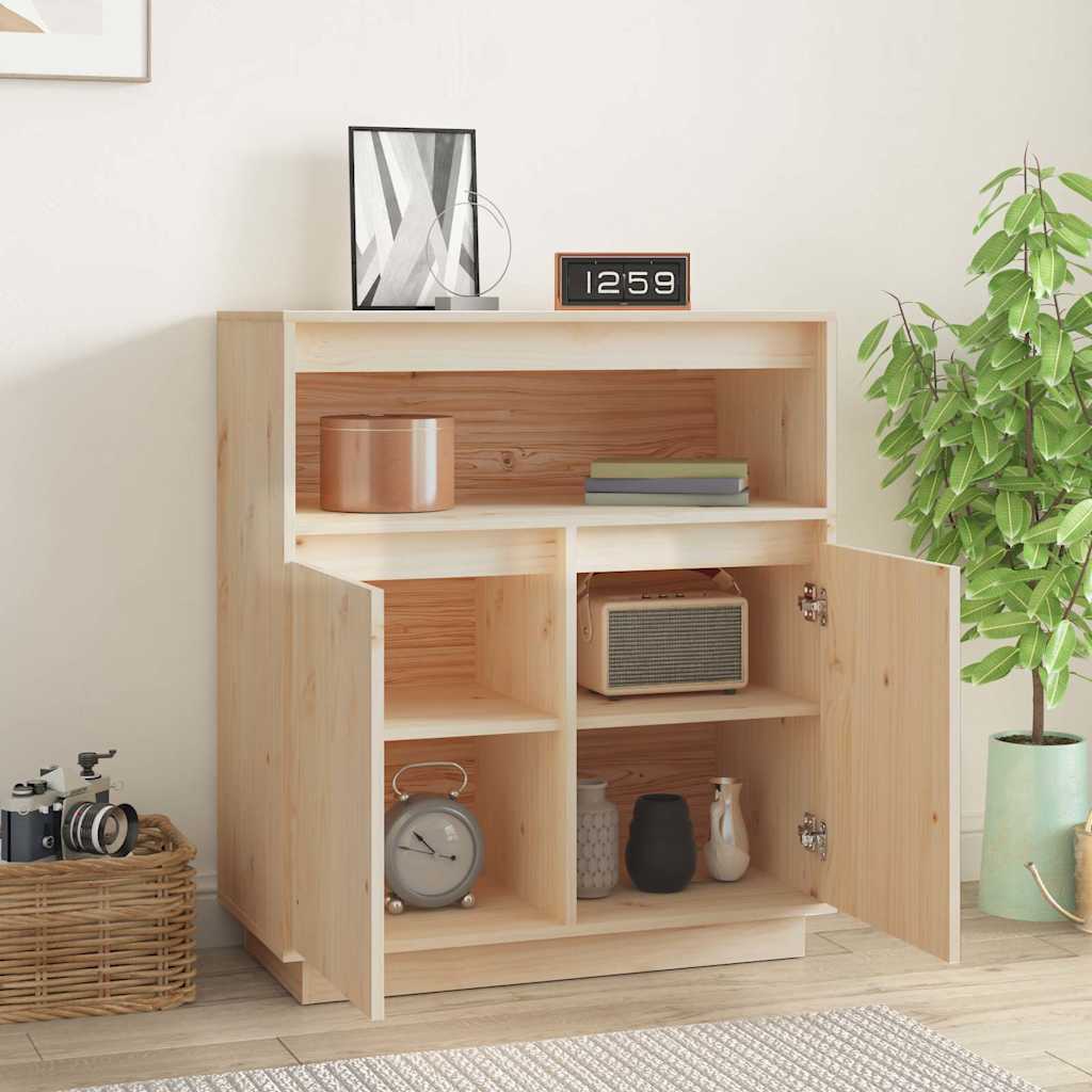 vidaXL Dressoir 70x34x80 cm massief grenenhout