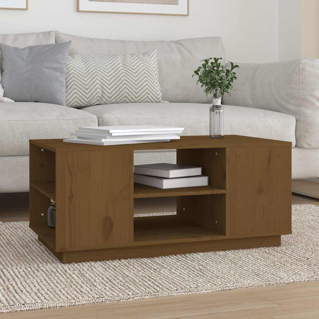 vidaXL Salontafel 90x49x40,5 cm massief grenenhout