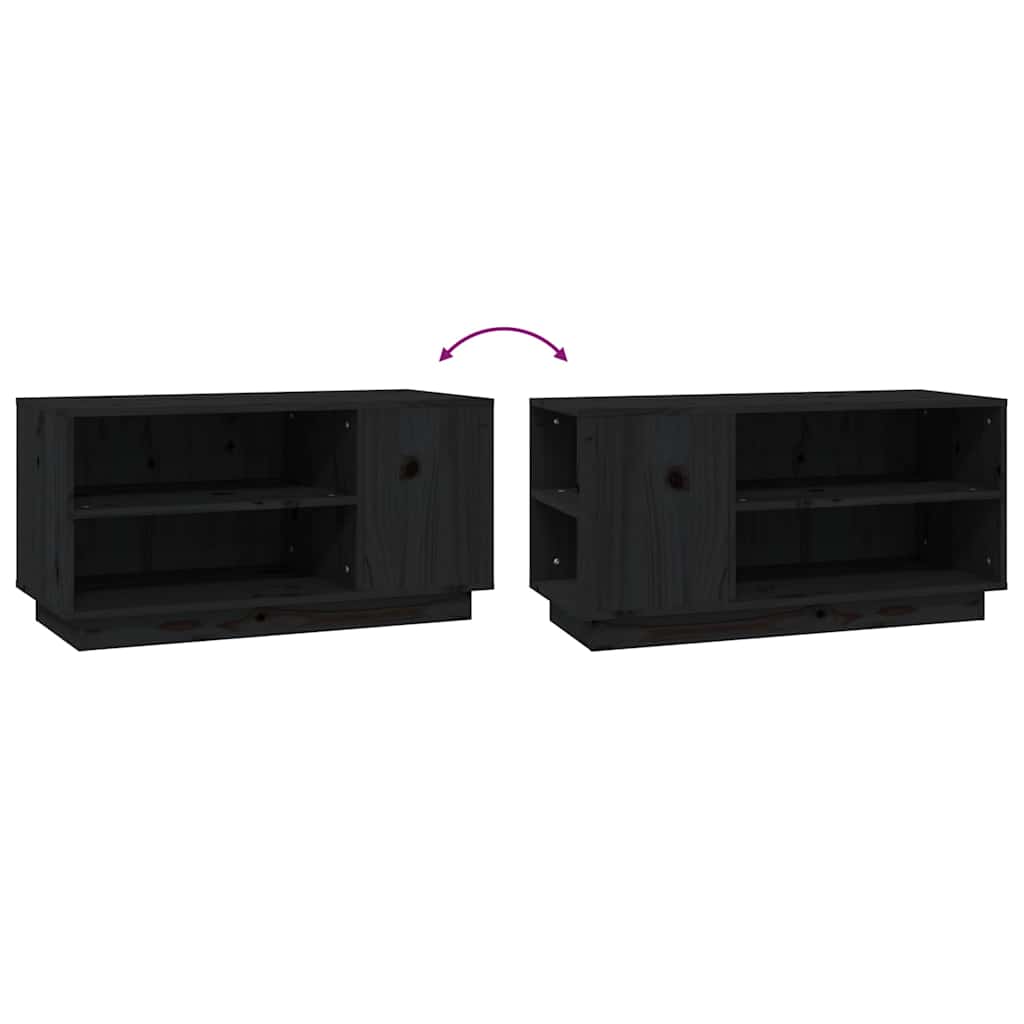 vidaXL Tv-meubel 80x35x40,5 cm massief grenenhout