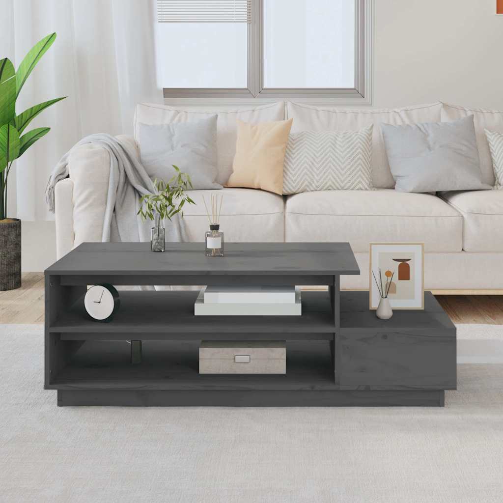 vidaXL Salontafel 120x50x40,5 cm massief grenenhout
