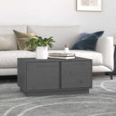 vidaXL Salontafel 80x50x40 cm massief grenenhout wit
