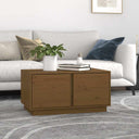 vidaXL Salontafel 80x50x40 cm massief grenenhout wit