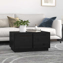 vidaXL Salontafel 80x50x40 cm massief grenenhout wit