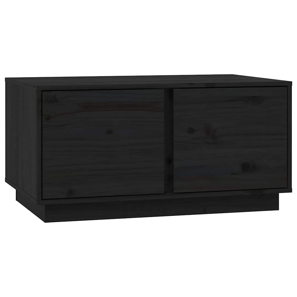 vidaXL Salontafel 80x50x40 cm massief grenenhout wit