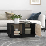 vidaXL Salontafel 80x50x40 cm massief grenenhout wit