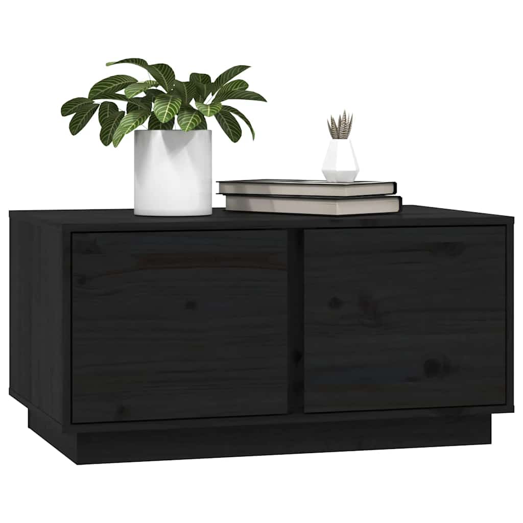 vidaXL Salontafel 80x50x40 cm massief grenenhout wit