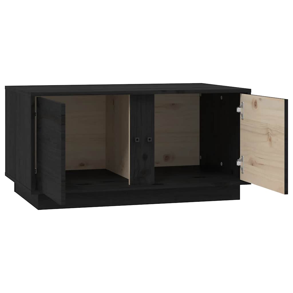 vidaXL Salontafel 80x50x40 cm massief grenenhout wit
