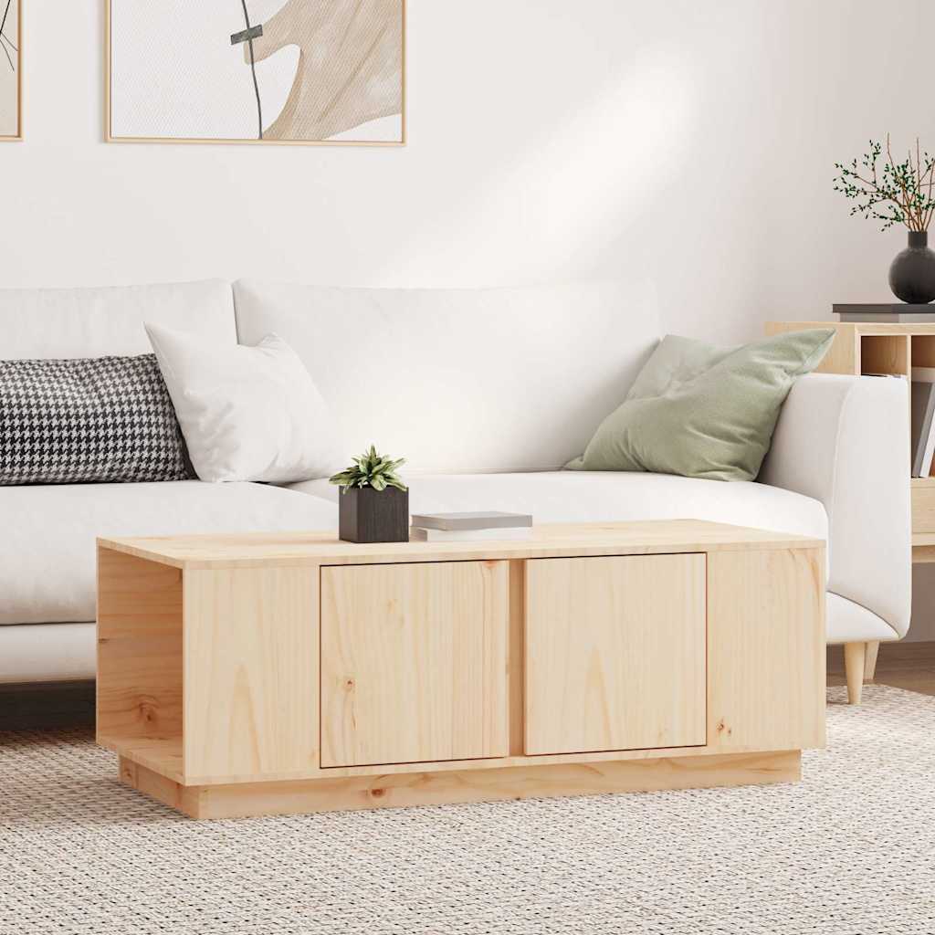 vidaXL Salontafel 110x50x40 cm massief grenenhout