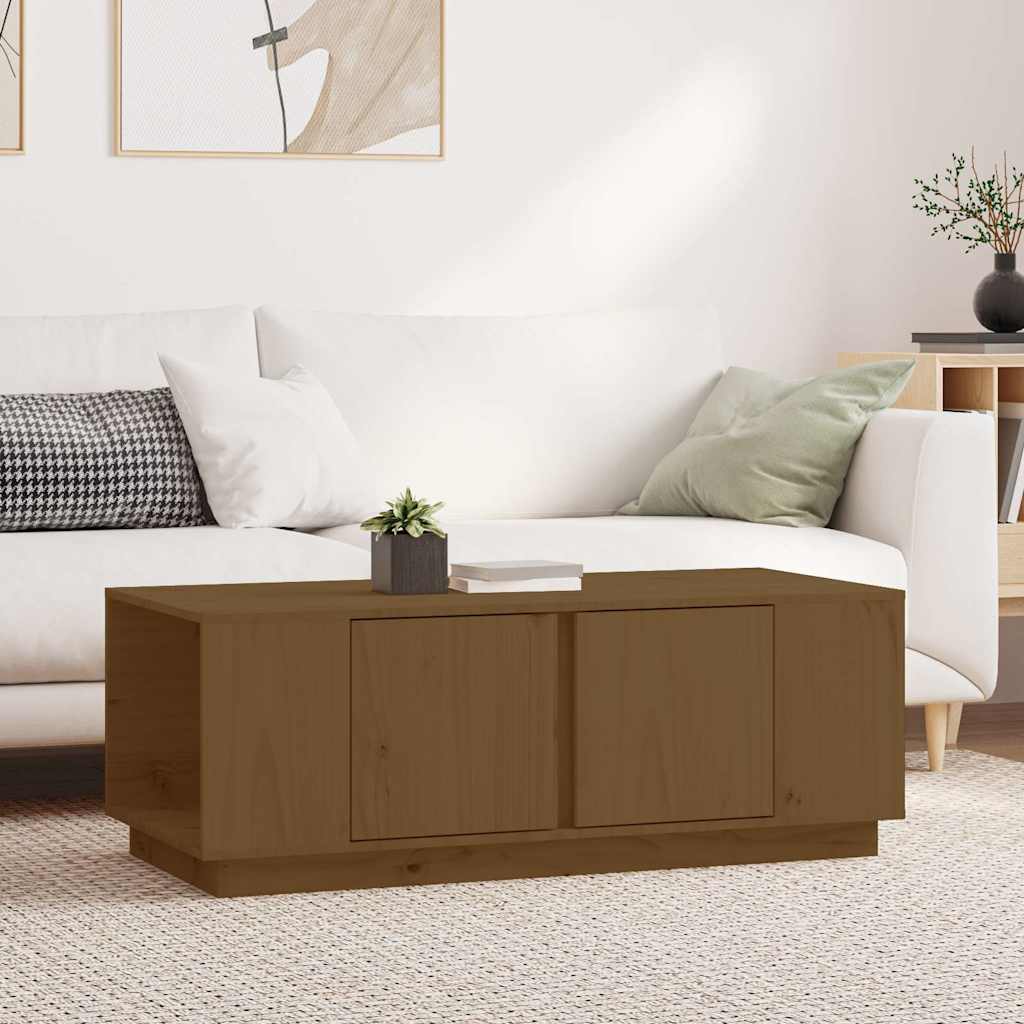 vidaXL Salontafel 110x50x40 cm massief grenenhout