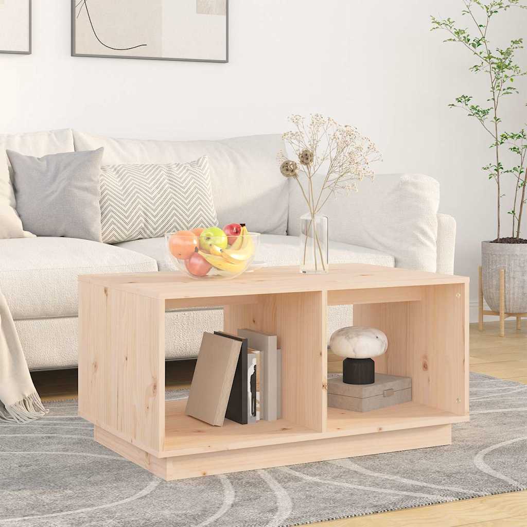 vidaXL Coffee Table 80x50x40 cm Solid Pine Wood