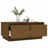 vidaXL Salontafel 80x50x35 cm massief grenenhout wit