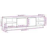 vidaXL Tv-meubel 156x40x40 cm massief grenenhout