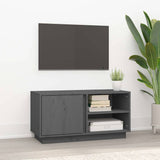 vidaXL Tv-meubel 80x35x40,5 cm massief grenenhout wit