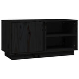 vidaXL Tv-meubel 80x35x40,5 cm massief grenenhout wit