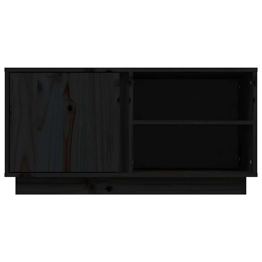 vidaXL Tv-meubel 80x35x40,5 cm massief grenenhout wit