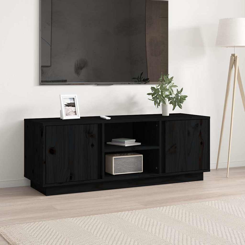 vidaXL Tv-meubel 110x35x40,5 cm massief grenenhout honingbruin