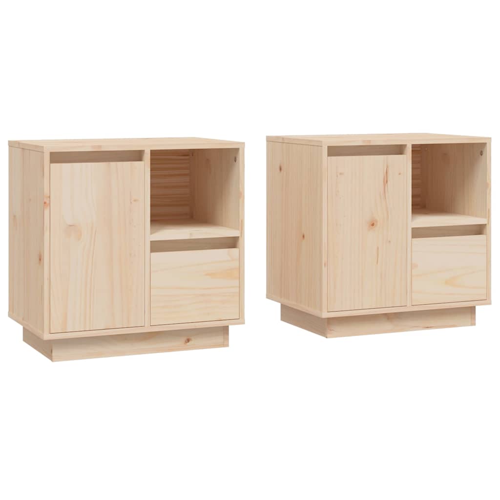 vidaXL Nachtkastje 50x34x50 cm massief grenenhout