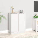 vidaXL Dressoir 60x35x80 cm massief grenenhout wit