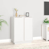 vidaXL Dressoir 60x35x80 cm massief grenenhout wit