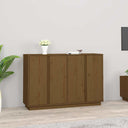 vidaXL Dressoir 120x35x80 cm massief grenenhout