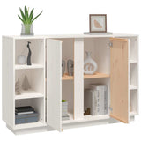 vidaXL Dressoir 120x35x80 cm massief grenenhout wit