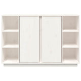 vidaXL Dressoir 120x35x80 cm massief grenenhout wit