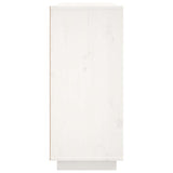 vidaXL Dressoir 120x35x80 cm massief grenenhout wit
