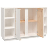 vidaXL Dressoir 120x35x80 cm massief grenenhout wit