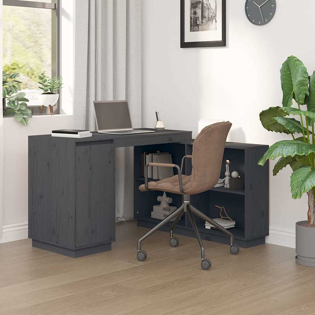 vidaXL Bureau 110x50x75 cm massief grenenhout