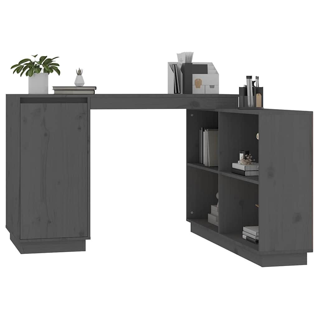 vidaXL Bureau 110x50x75 cm massief grenenhout