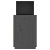 vidaXL Bureau 110x53x117 cm massief grenenhout grijs