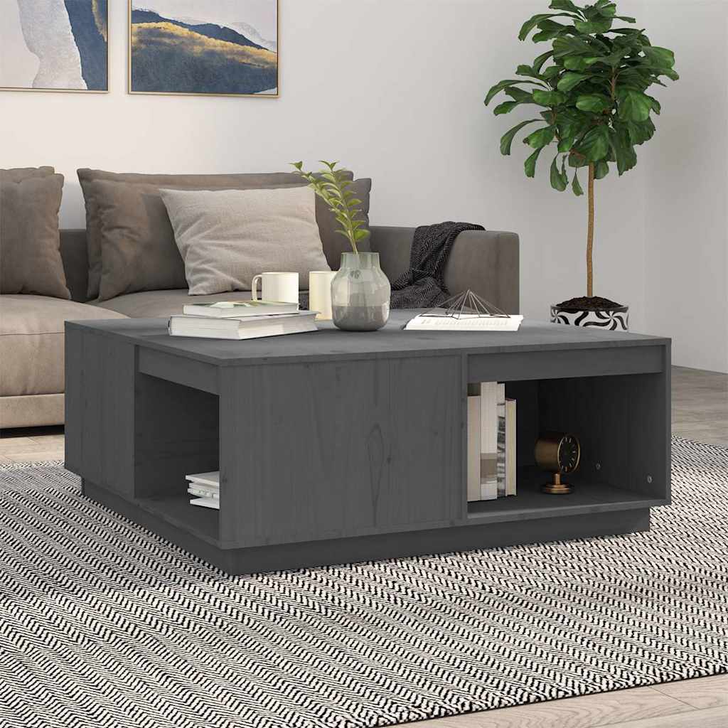 vidaXL Salontafel 100x101x40,5 cm massief grenenhout