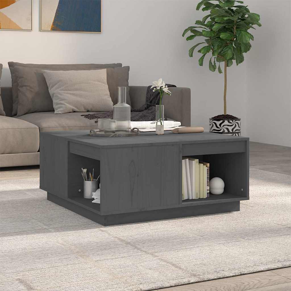 vidaXL Salontafel 100x101x40,5 cm massief grenenhout