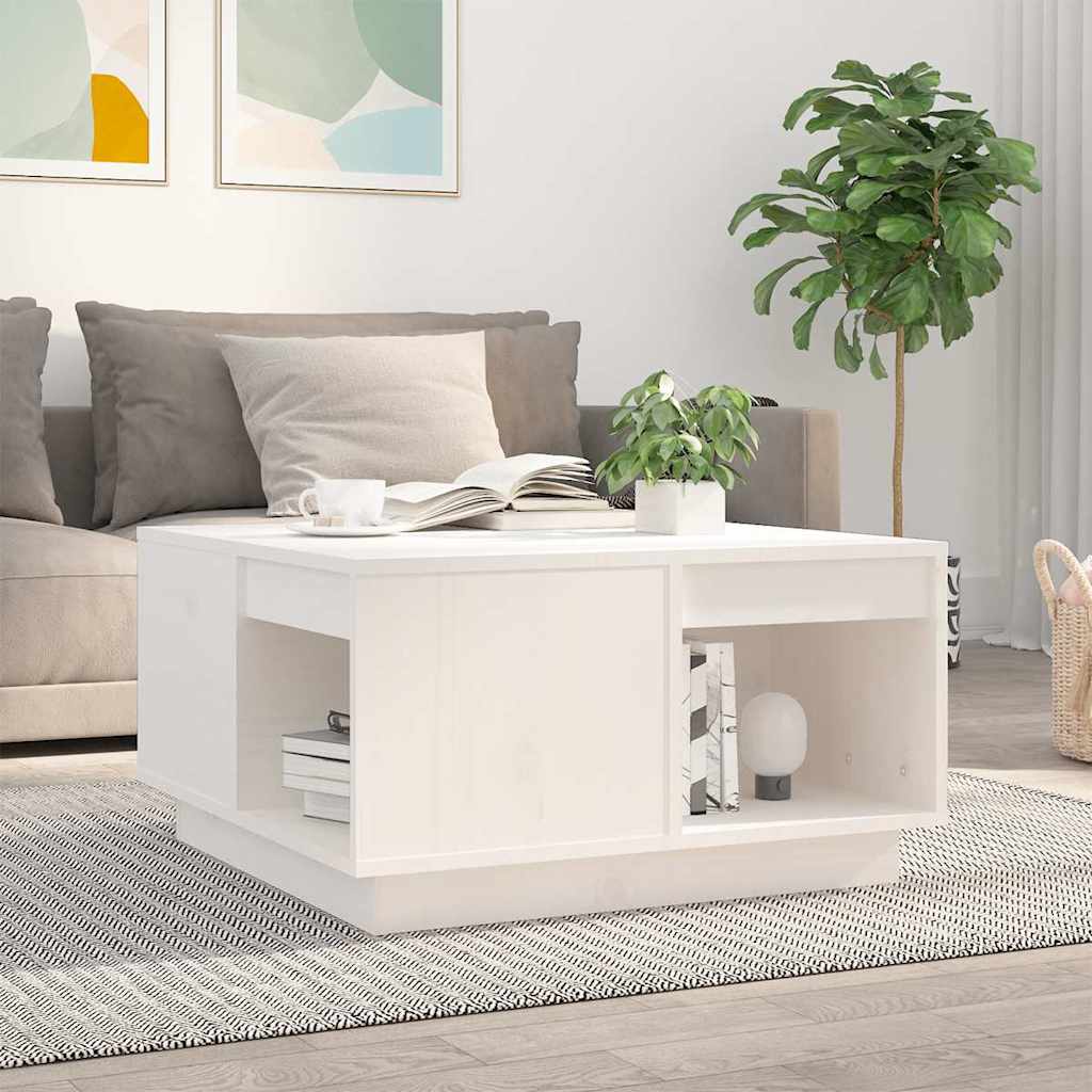 vidaXL Salontafel 100x101x40,5 cm massief grenenhout