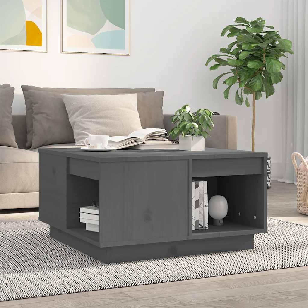 vidaXL Salontafel 100x101x40,5 cm massief grenenhout