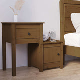 vidaXL Nachtkastje 79,5x38x65,5 cm massief grenenhout