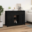 vidaXL Dressoir 100x35x74,5 cm massief grenenhout wit