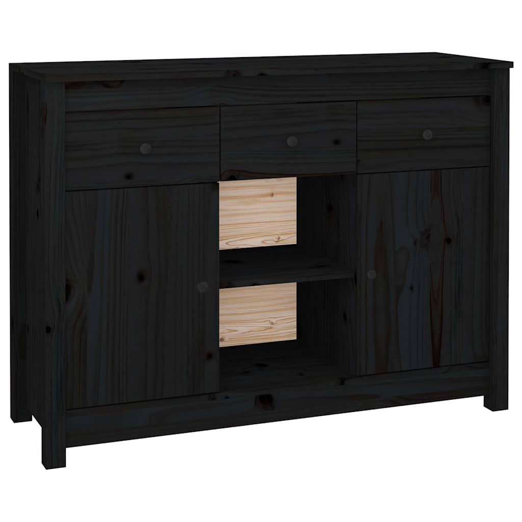 vidaXL Dressoir 100x35x74,5 cm massief grenenhout wit