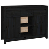 vidaXL Dressoir 100x35x74,5 cm massief grenenhout wit