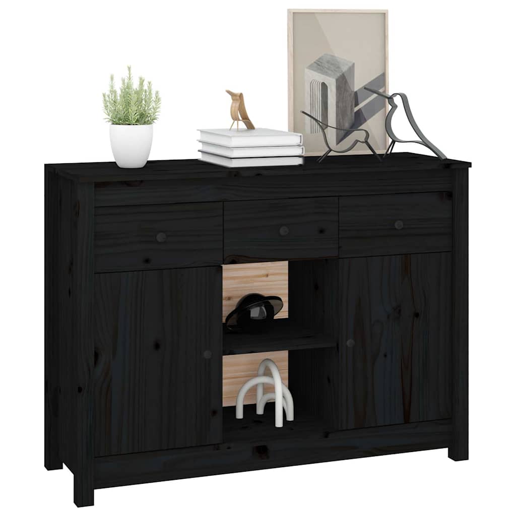 vidaXL Dressoir 100x35x74,5 cm massief grenenhout wit