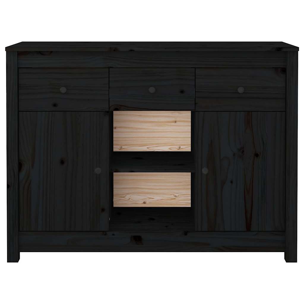 vidaXL Dressoir 100x35x74,5 cm massief grenenhout wit