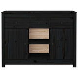 vidaXL Dressoir 100x35x74,5 cm massief grenenhout wit