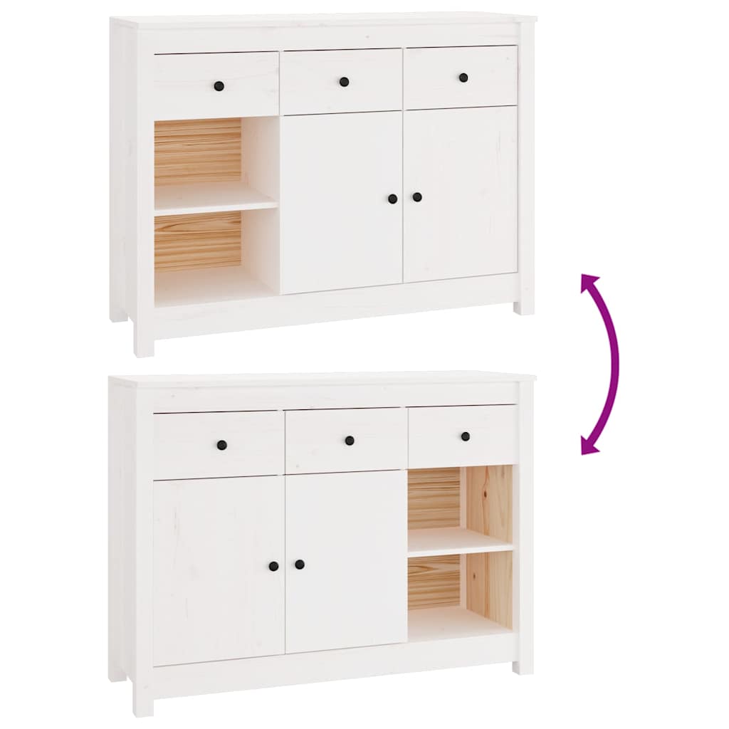 vidaXL Dressoir 100x35x74 cm massief grenenhout