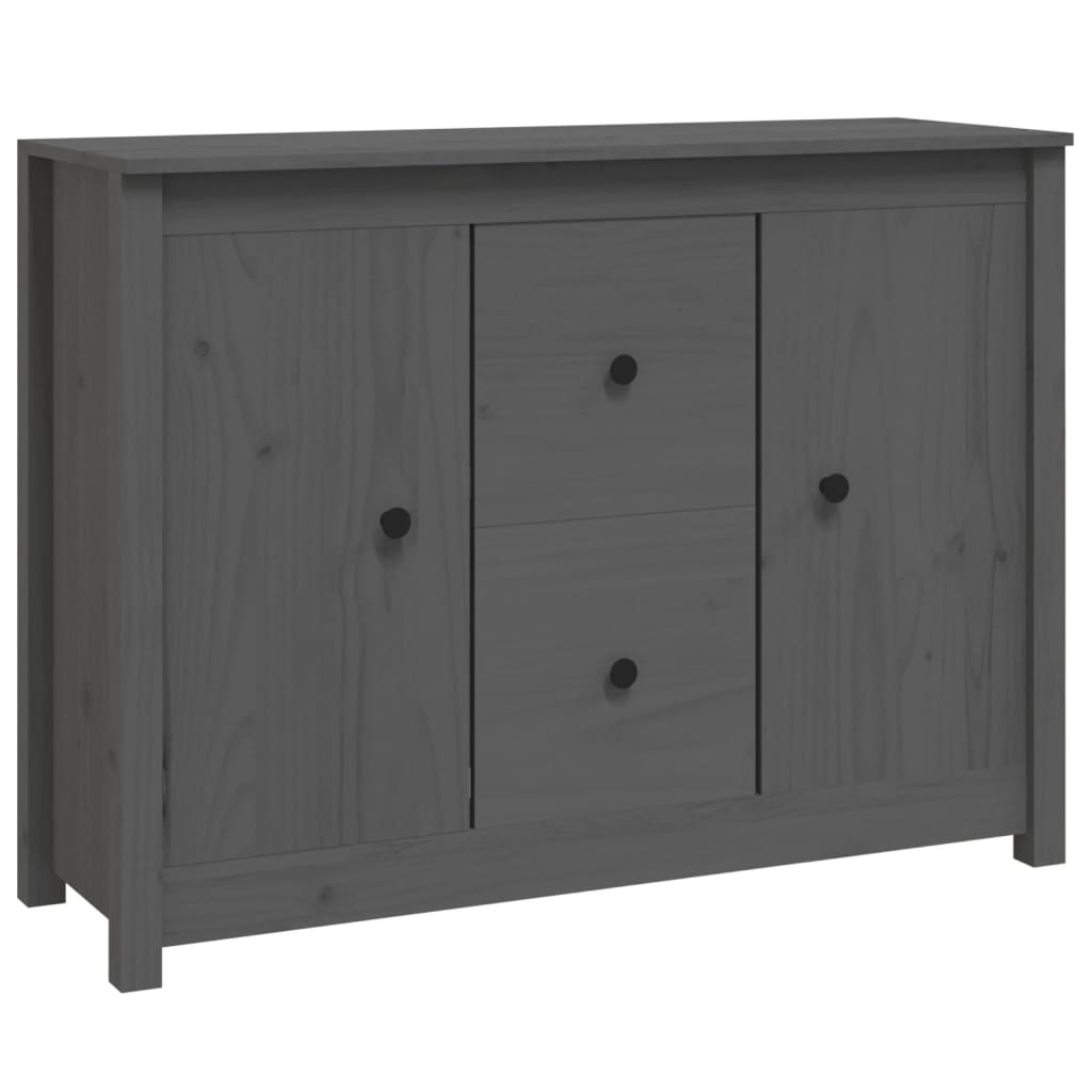 vidaXL Sideboard 100x35x74 cm solid pine wood white
