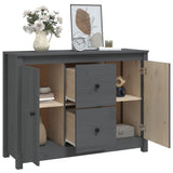 vidaXL Sideboard 100x35x74 cm solid pine wood white